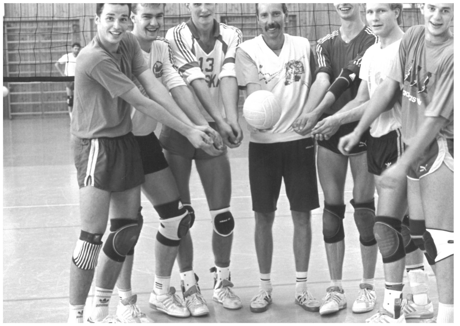 Mannschaft ASV Dachau 1990/91 (Training) mit Robert Scherer, Thomas Schneider, Klaus Dammann, Peter Meyndt, Marc Fertig