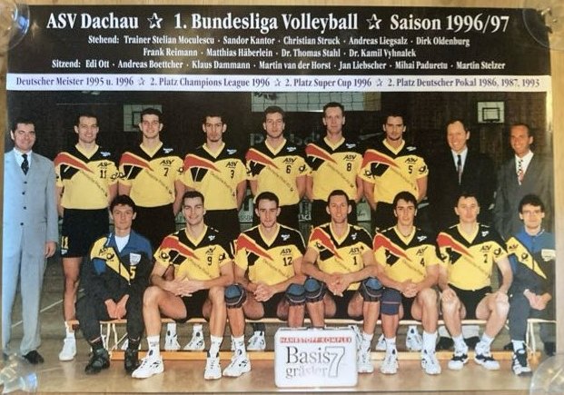 Die Pokalsieger-Mannschaft der Saison 1996/97