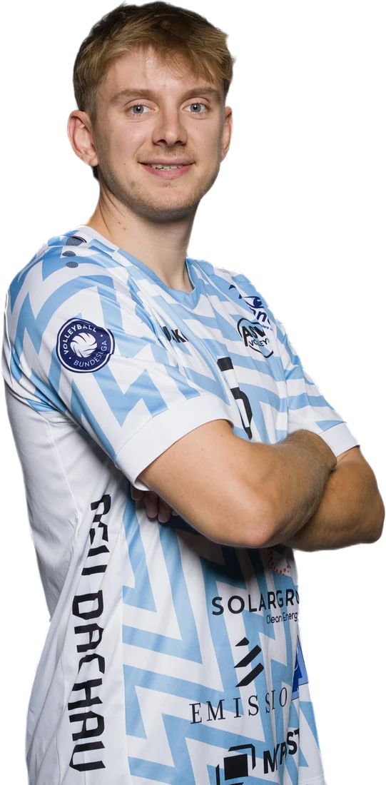 Luca Schwarz, Außenangreifer der ASV Volleys
