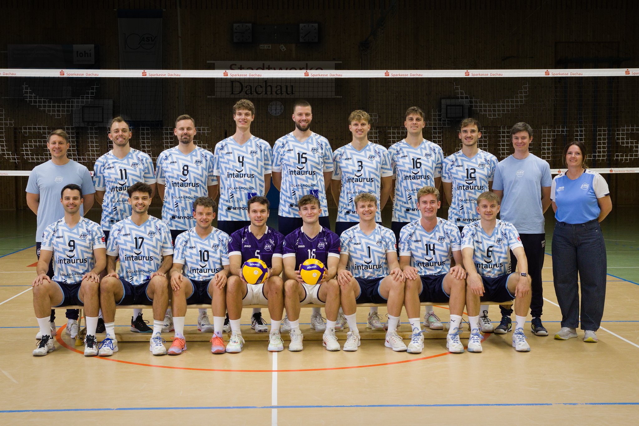 Mannschaftsfoto ASV Volleys Dachau Saison 2026/27